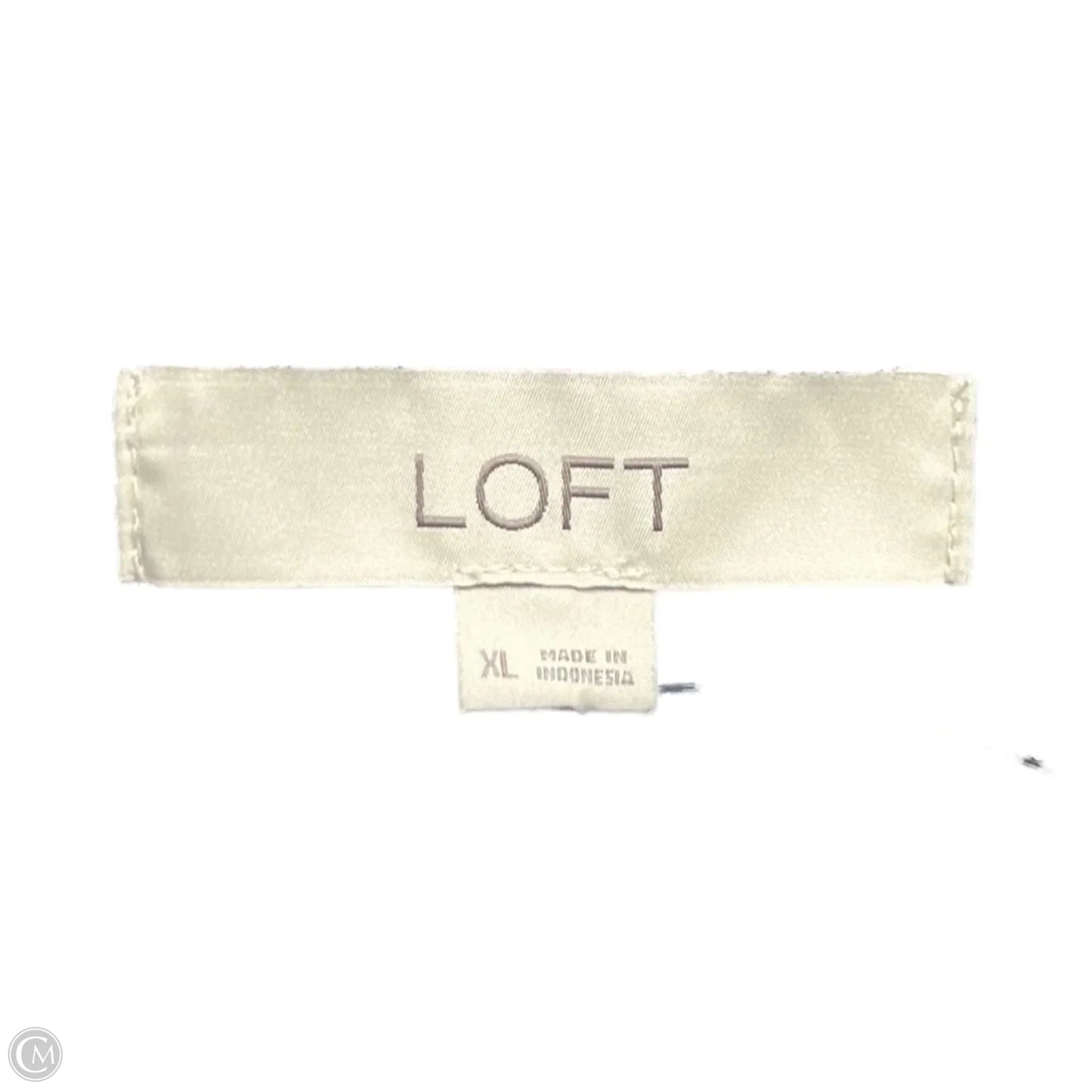 Blouse Long Sleeve By Loft In Navy, Size: Xl