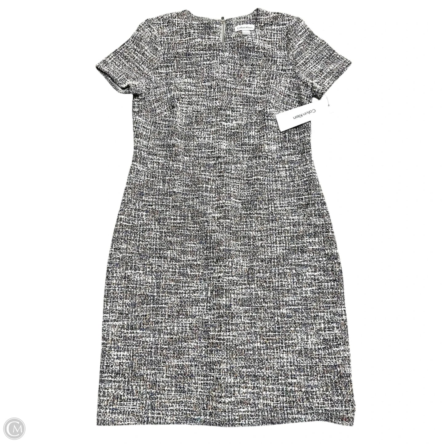 Dress Work By Calvin Klein In Black & Orange, Size: 8