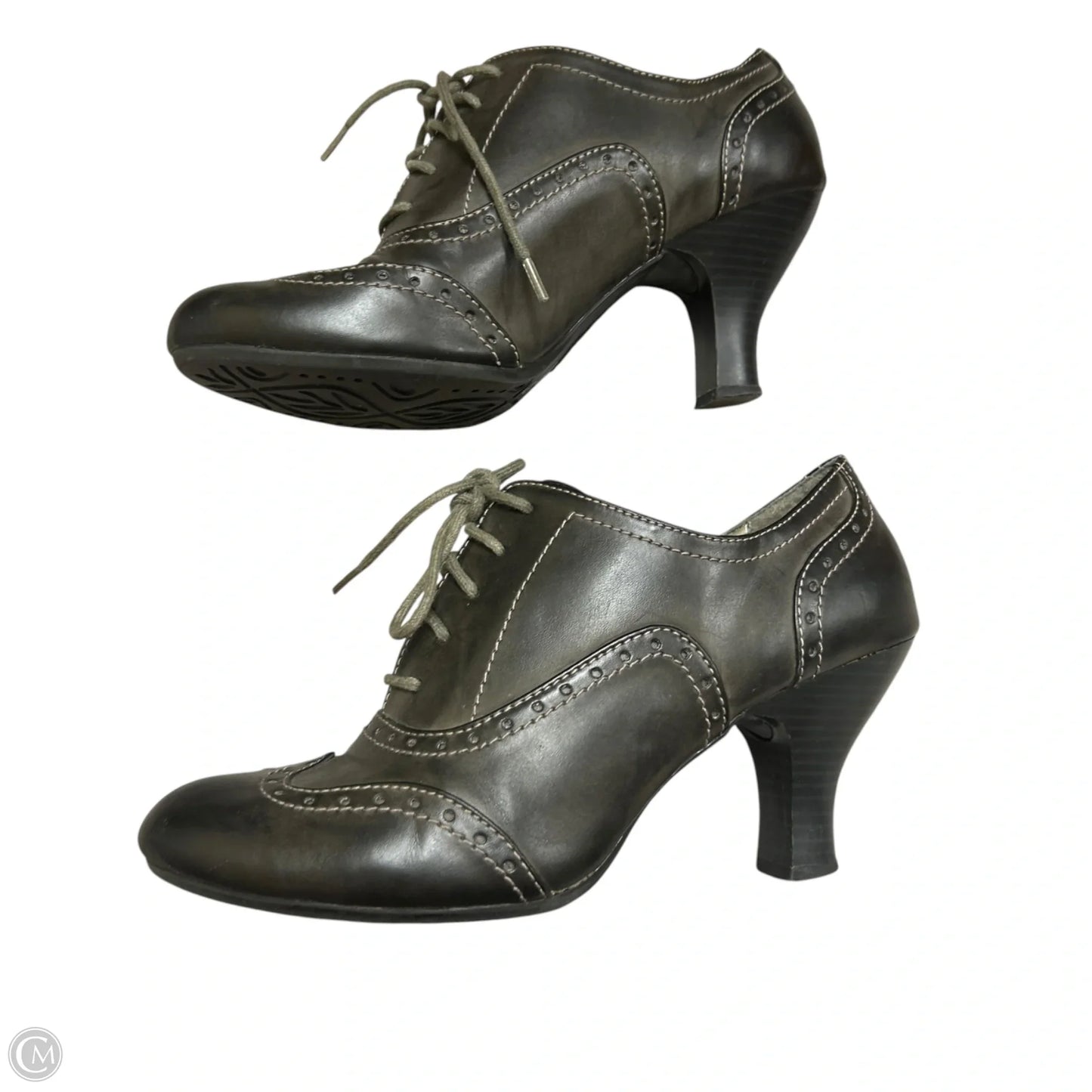 Shoes Heels Kitten By Rialto In Grey, Size: 9