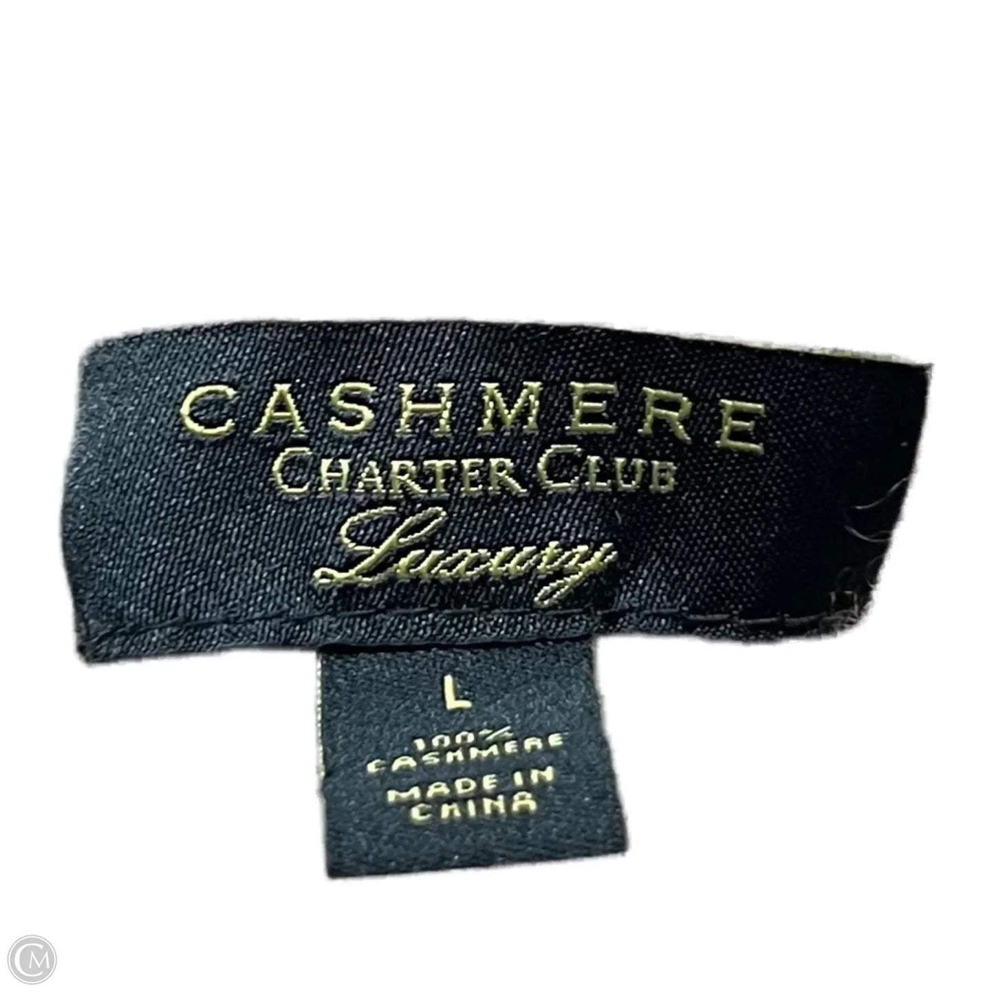Sweater Cashmere By Charter Club In Tan, Size: L