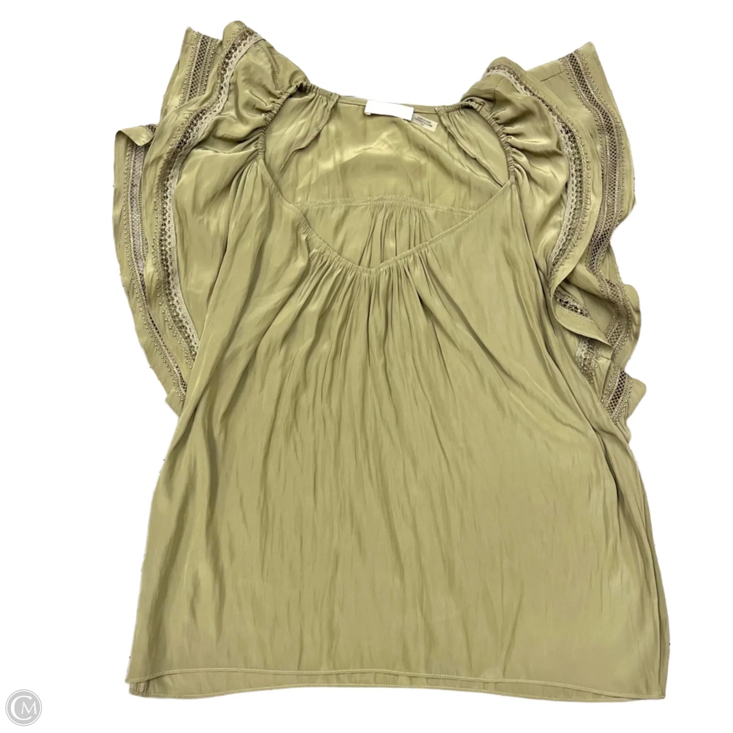 Blouse Short Sleeve By Ramy Brook In Green, Size: S