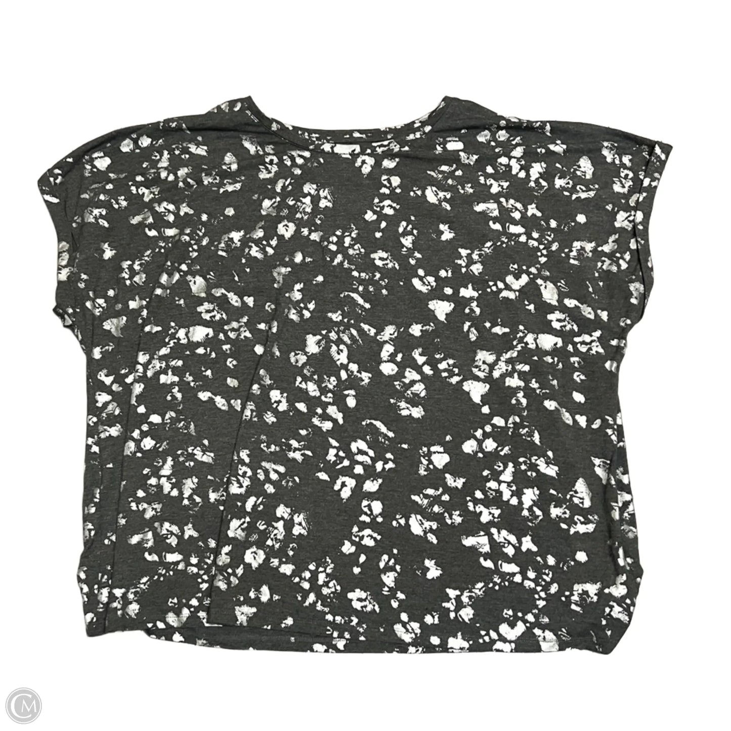 Top Short Sleeve By Ave Leisure In Grey & Silver, Size: 3x