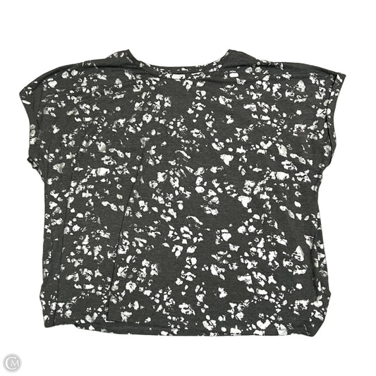 Top Short Sleeve By Ave Leisure In Grey & Silver, Size: 3x
