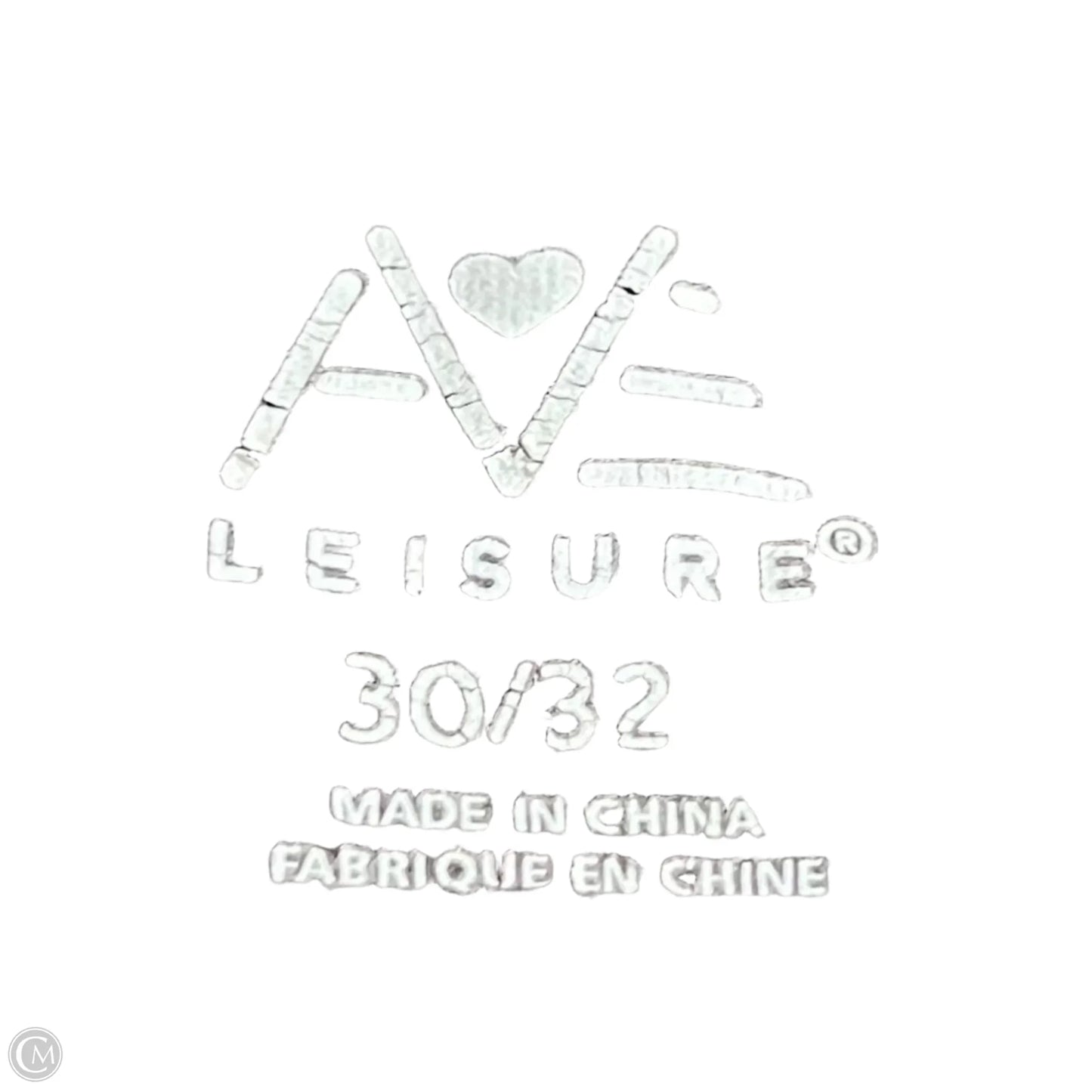 Top Short Sleeve By Ave Leisure In Grey & Silver, Size: 3x