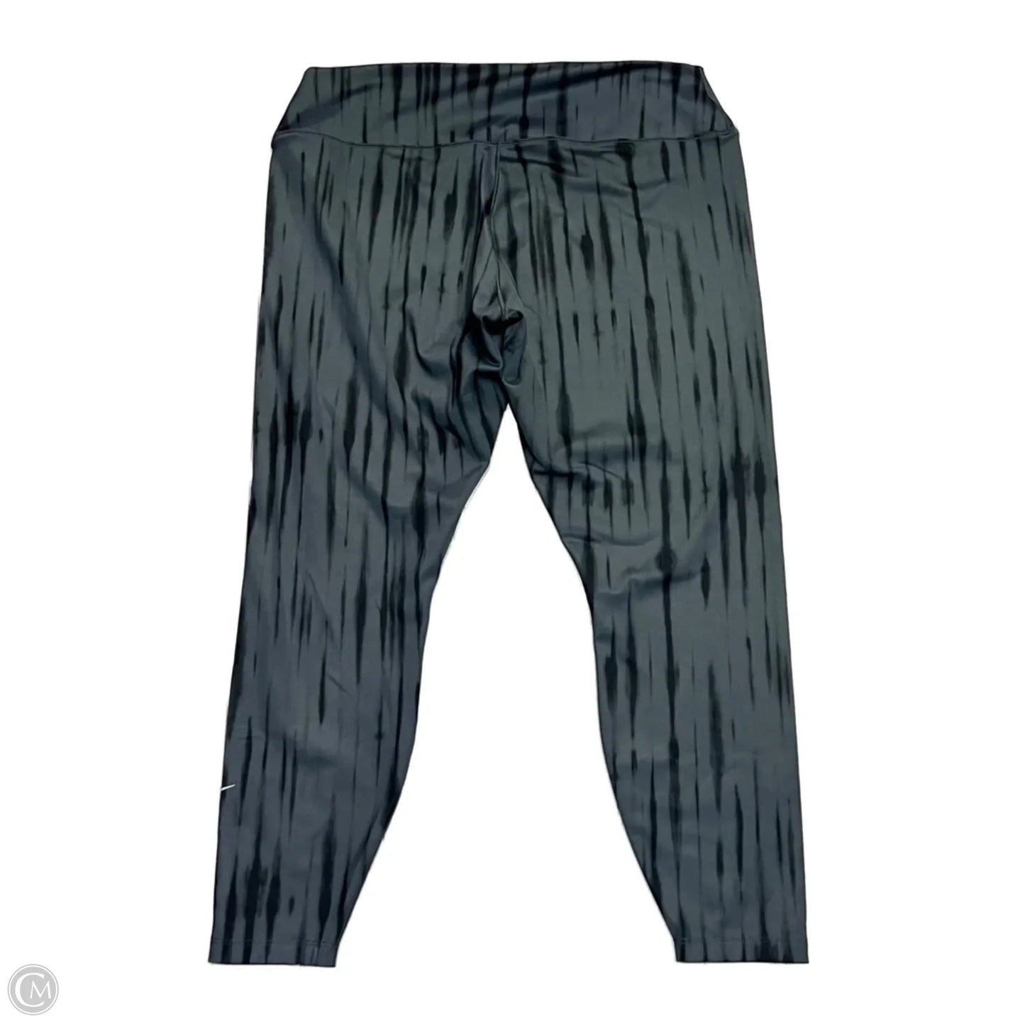 Athletic Leggings By Nike Apparel In Grey, Size: Xxl