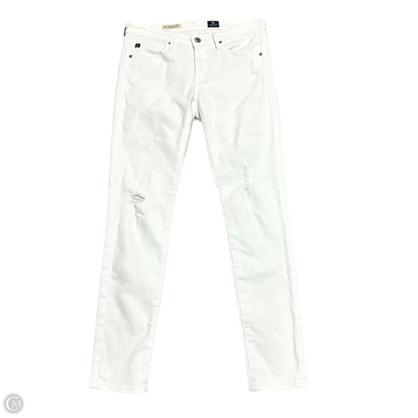 Jeans Skinny By Adriano Goldschmied In White Denim, Size: 2