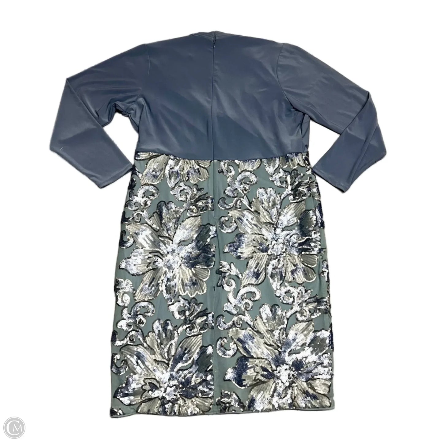 Dress Party Midi By Marina In Blue, Size: Xl