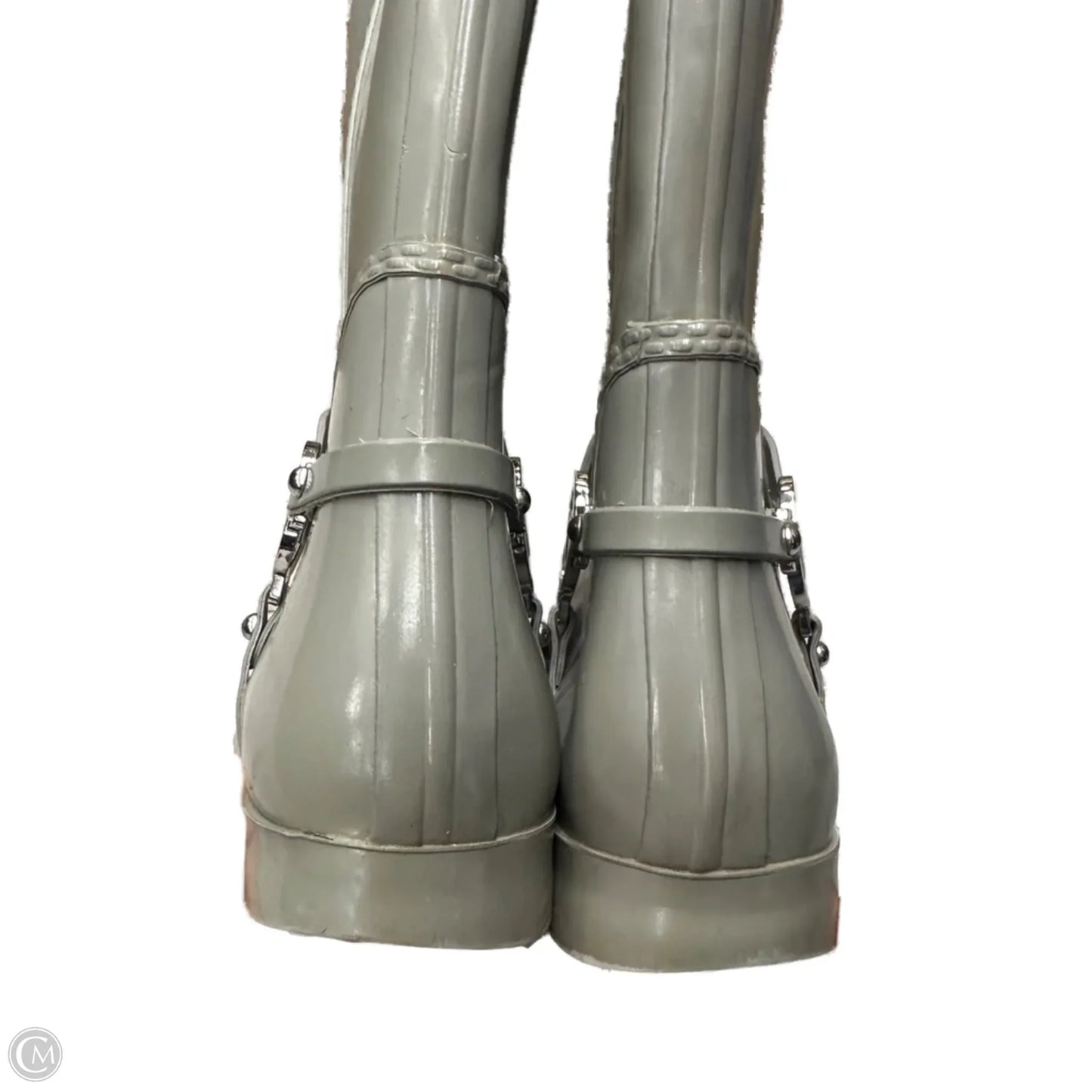 Boots Designer By Michael Kors In Grey & Silver, Size: 9