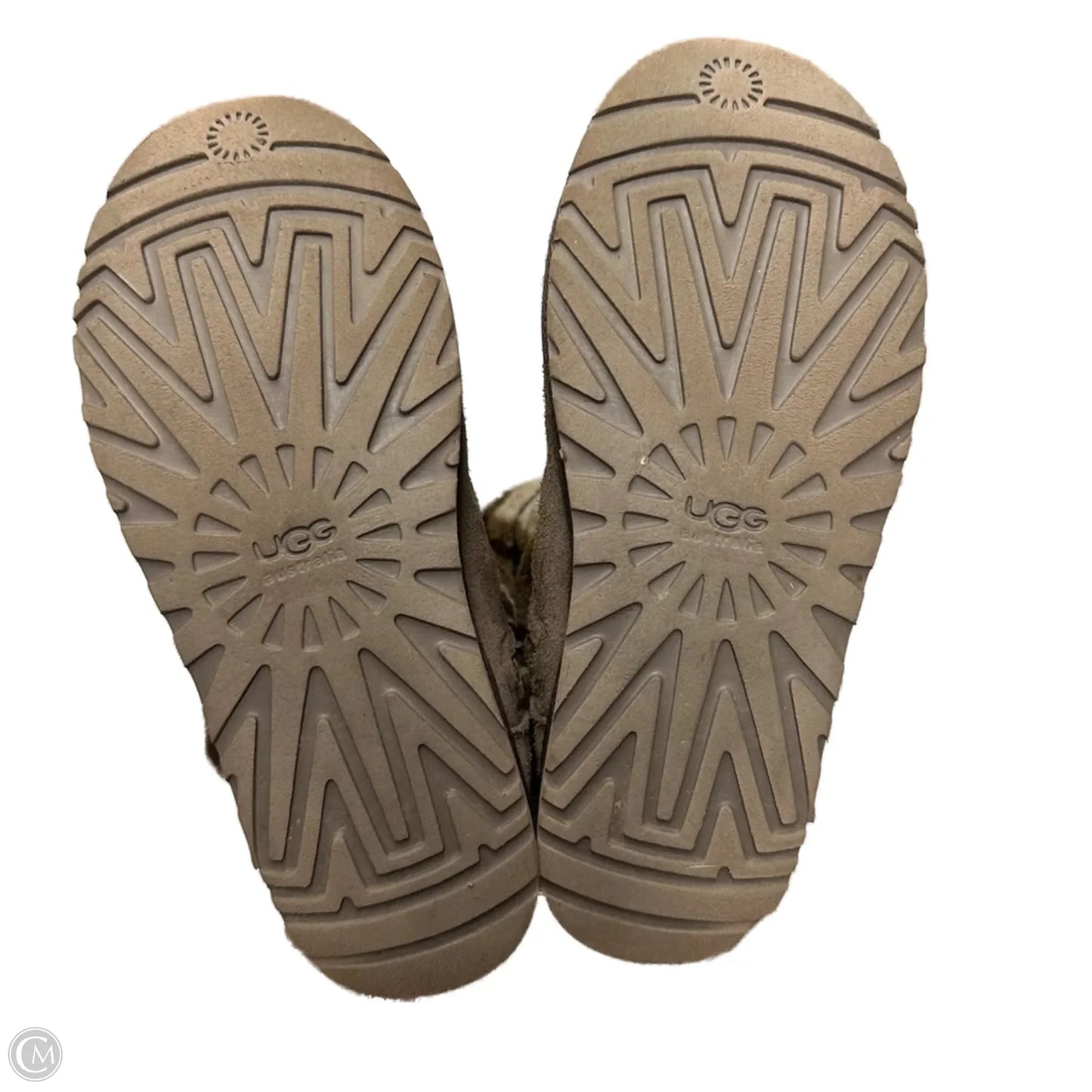 Boots Designer By Ugg In Brown, Size: 9