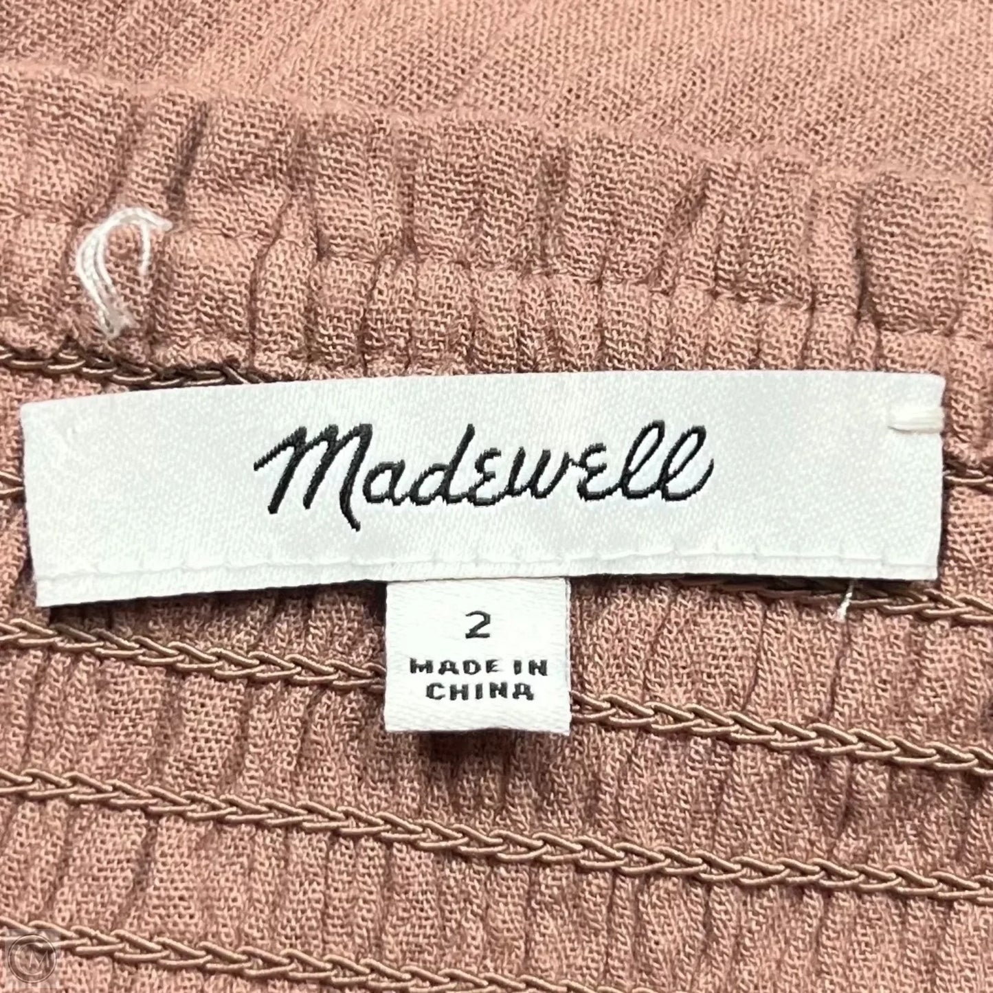 Blouse Long Sleeve By Madewell In Mauve, Size: Xs