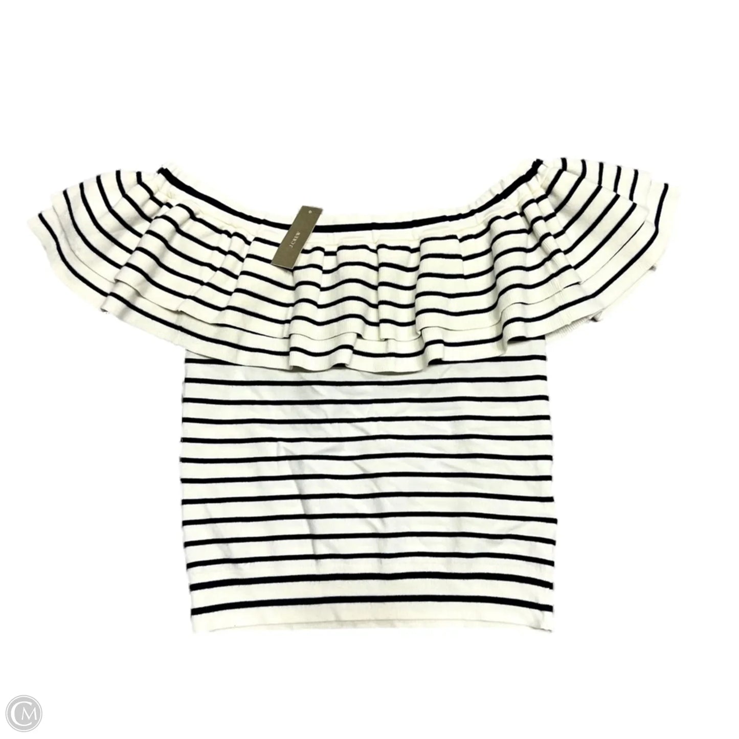Top Short Sleeve By J. Crew In Striped Pattern, Size: Xs