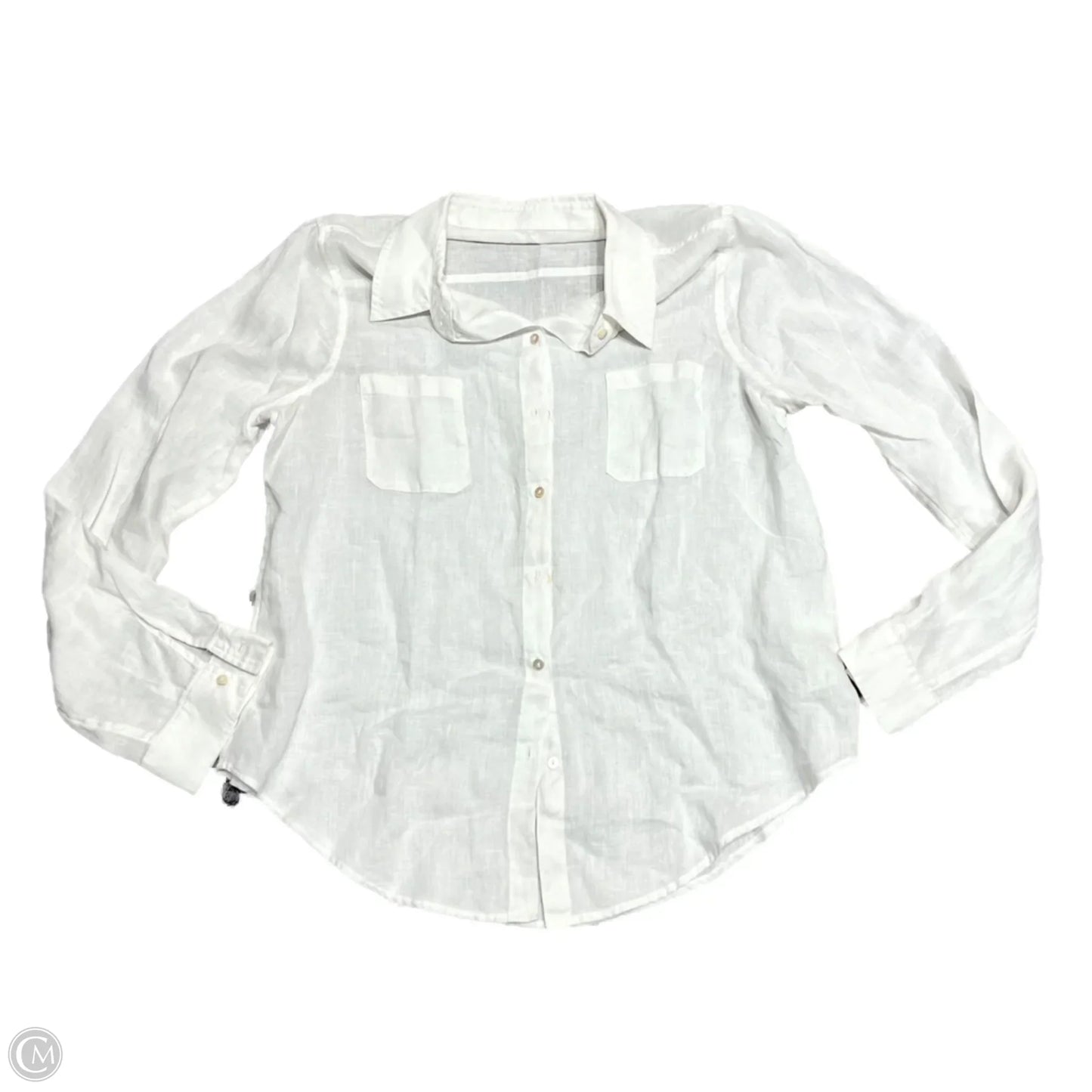 Top Long Sleeve Designer By Lilly Pulitzer In White, Size: L