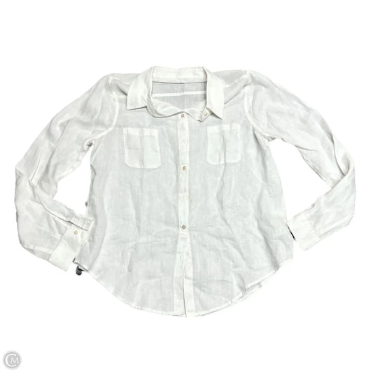 Top Long Sleeve Designer By Lilly Pulitzer In White, Size: L