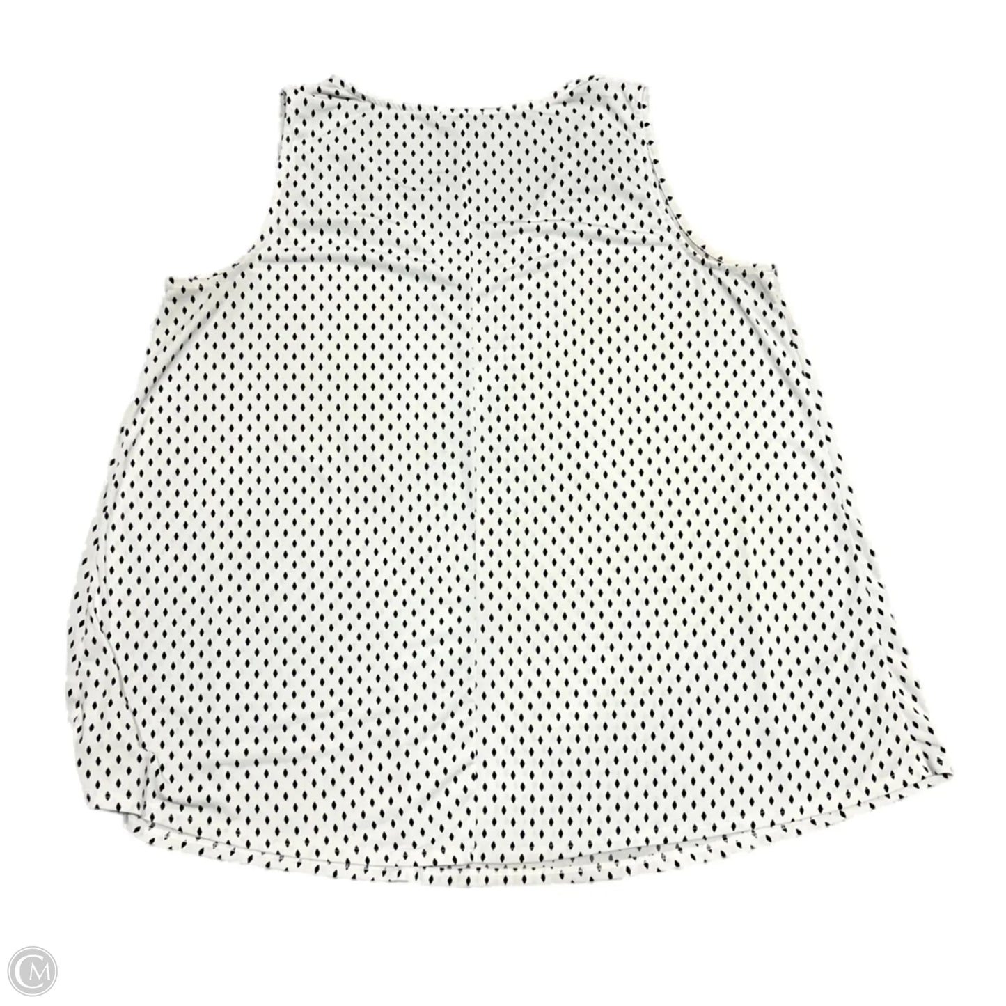 Top Sleeveless By Lane Bryant In White, Size: 1x