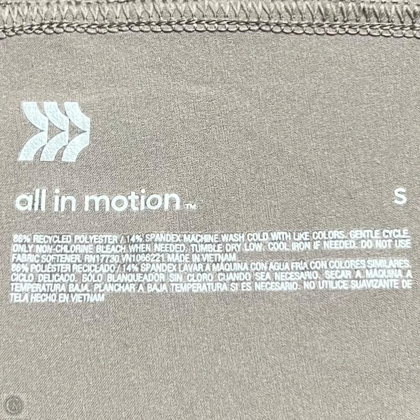 Athletic Pants By All In Motion In Taupe, Size: S