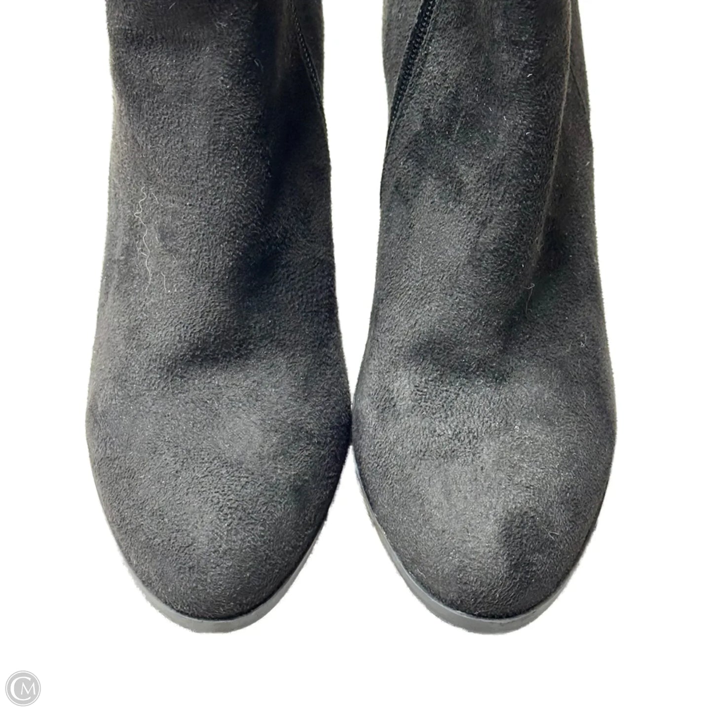 Boots Ankle Heels In Black, Size: 7