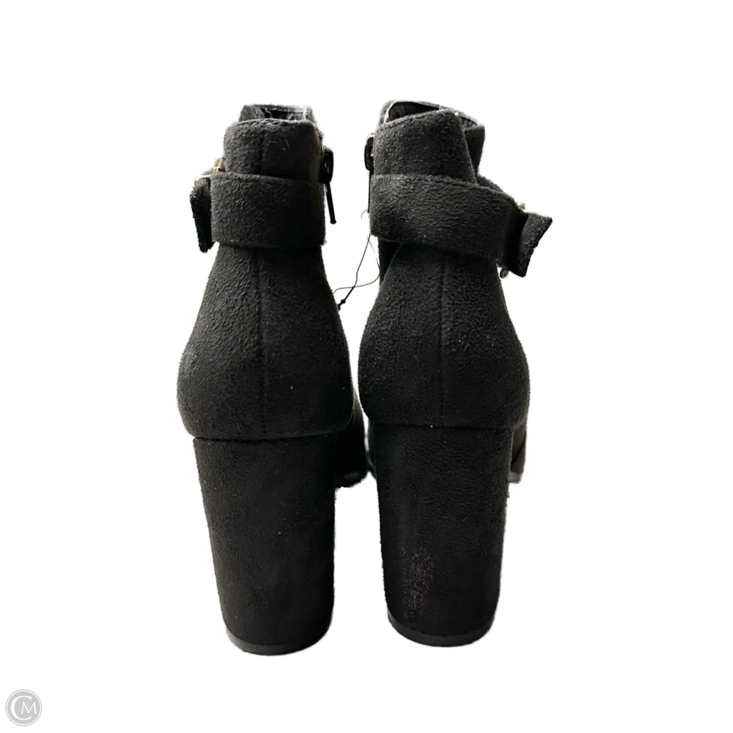Boots Ankle Heels In Black, Size: 7