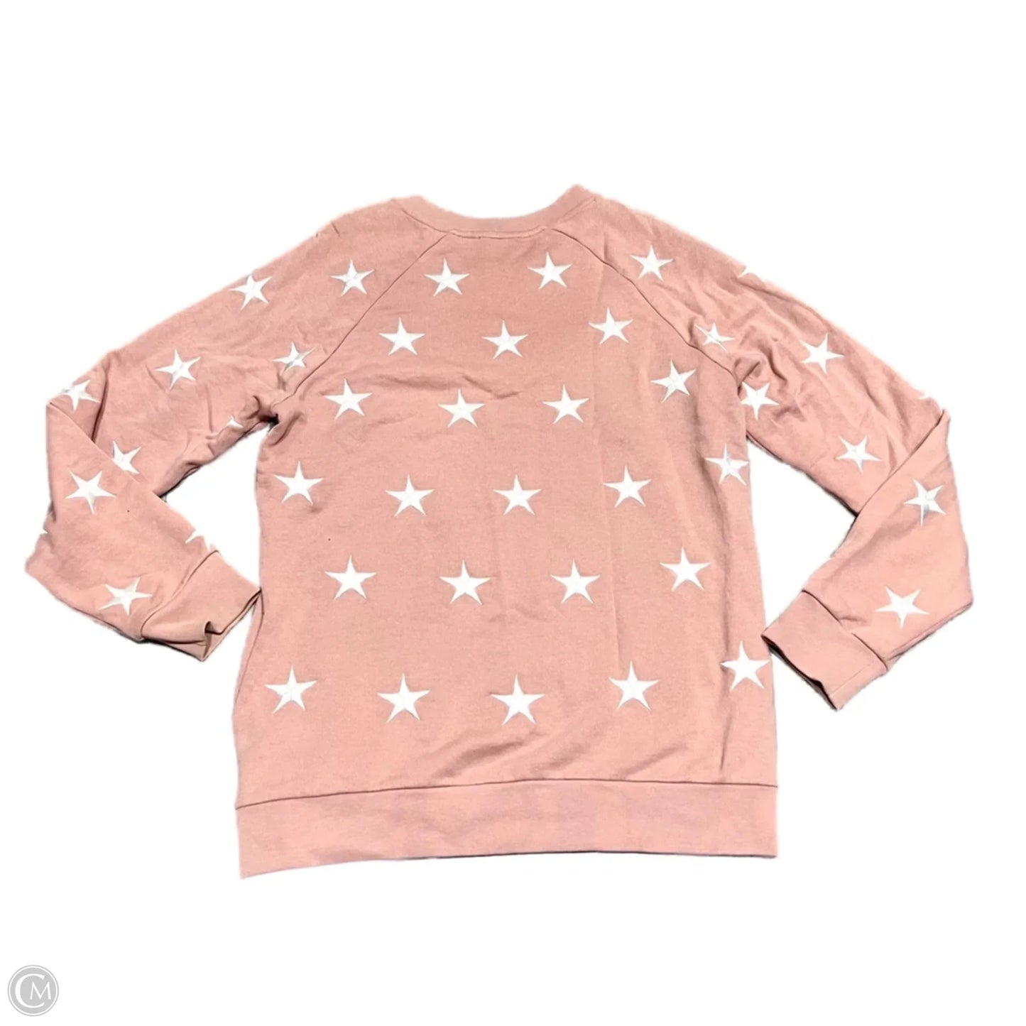 Sweatshirt Designer By Sandro In Pink & White, Size: S