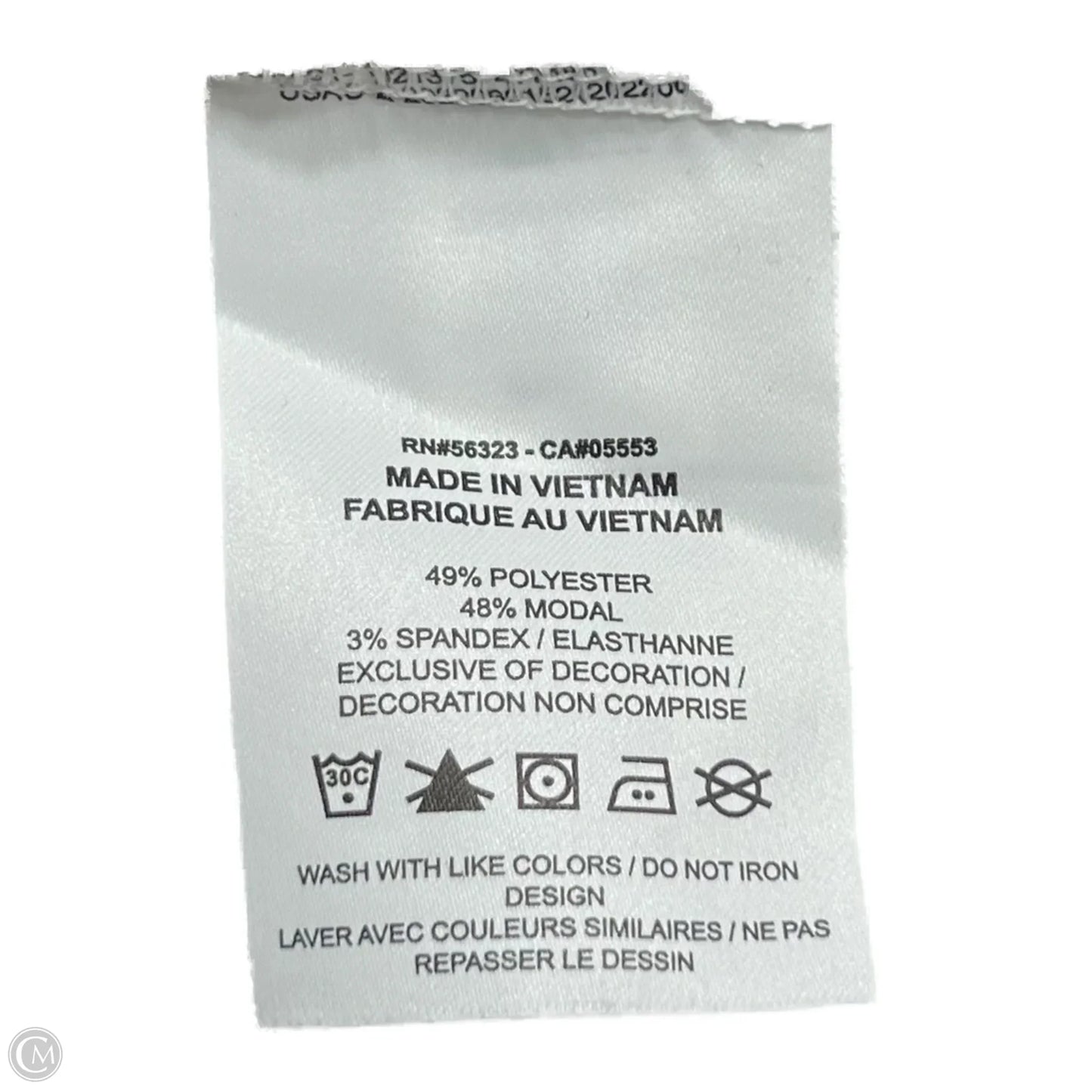 Top Short Sleeve By Nike Apparel In White, Size: M