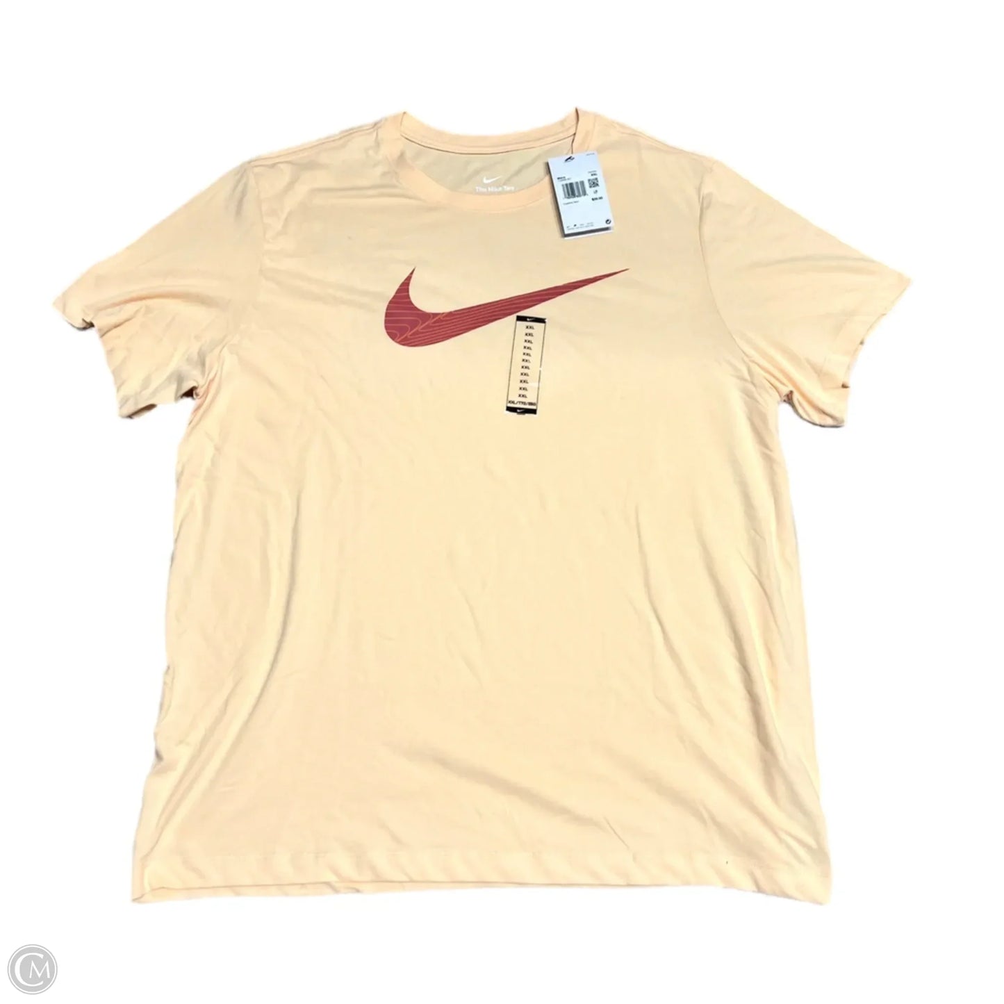 Top Short Sleeve By Nike Apparel In Orange, Size: Xxl