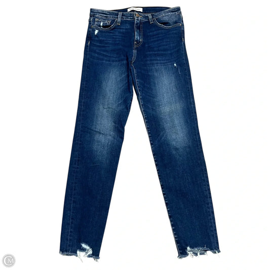 Jeans Skinny By Flying Monkey In Blue Denim, Size: 8