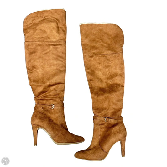 Boots Knee Heels By Rialto In Brown, Size: 7.5