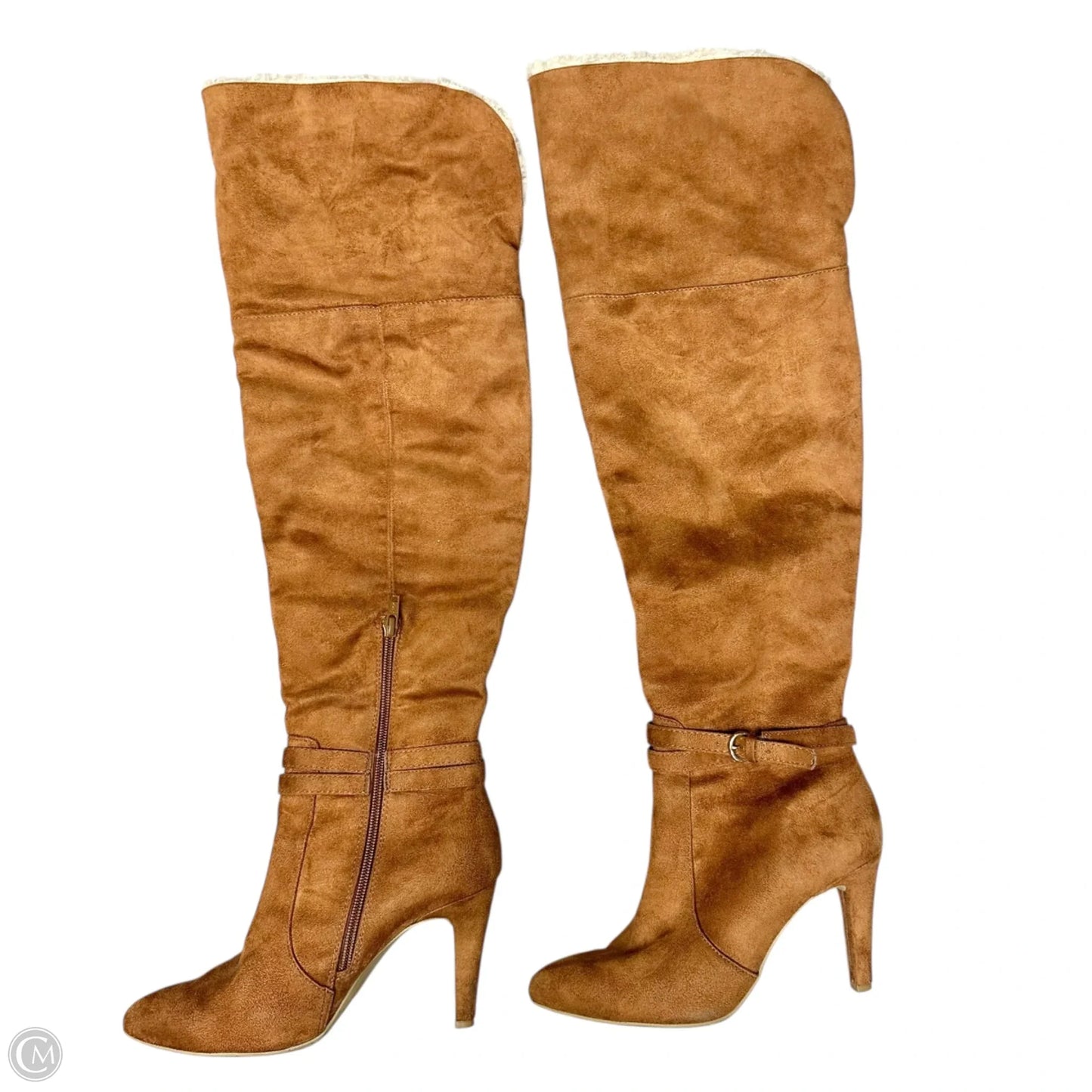 Boots Knee Heels By Rialto In Brown, Size: 7.5