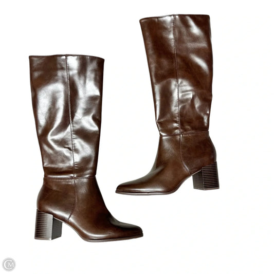 Boots Knee Heels By Kelly And Katie In Brown, Size: 8