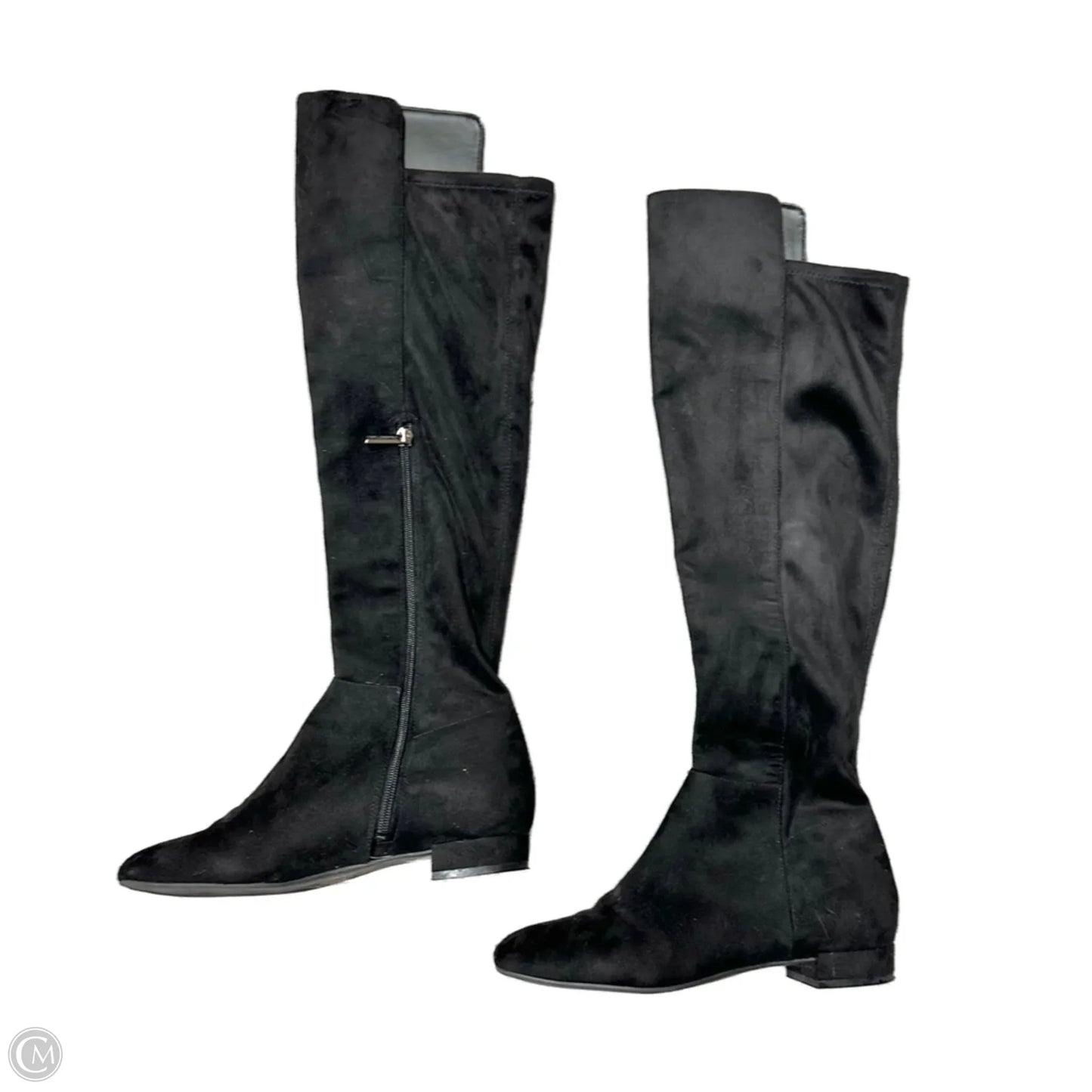 Boots Designer By Karl Lagerfeld In Black, Size: 7.5