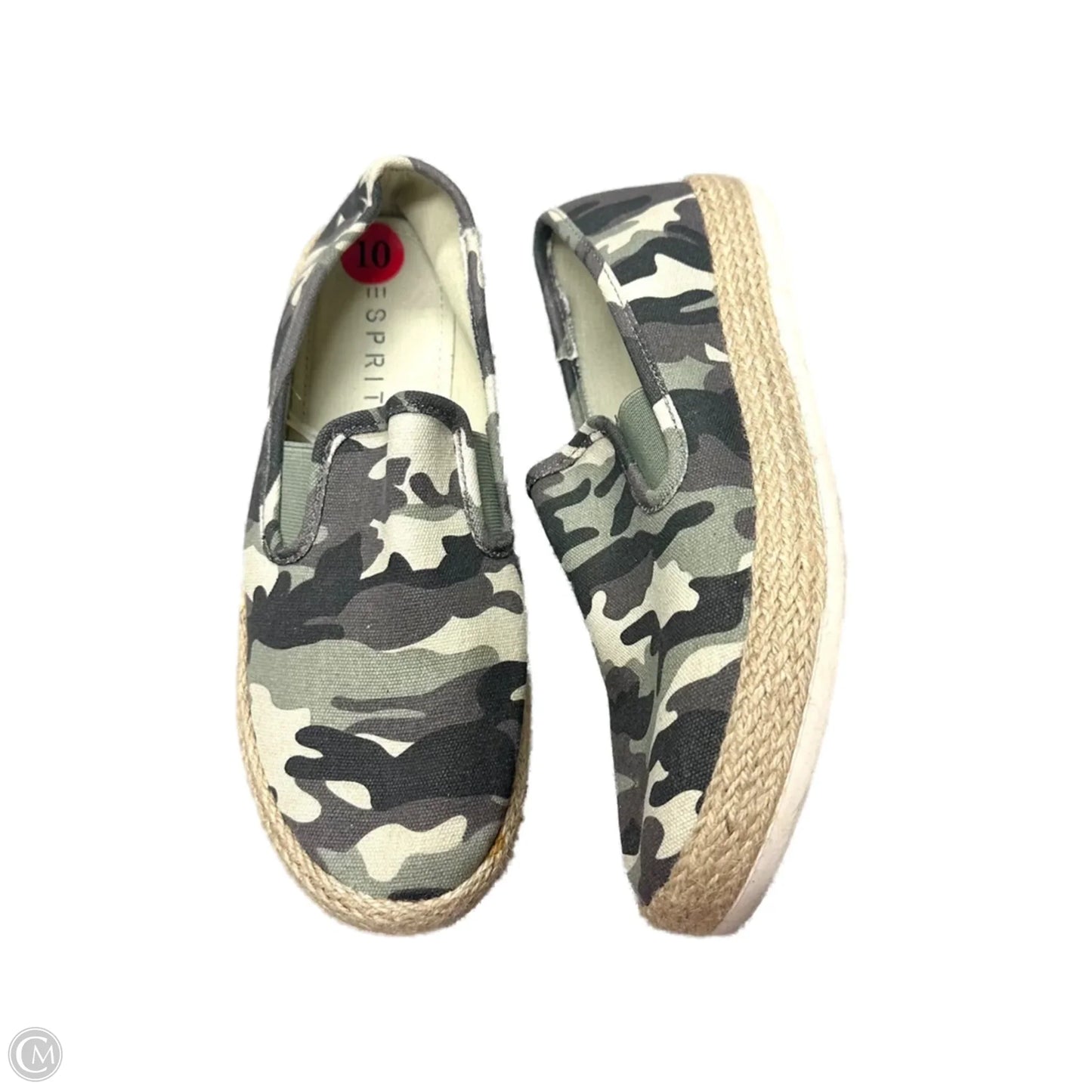 Shoes Flats By Esprit In Camouflage Print, Size: 10