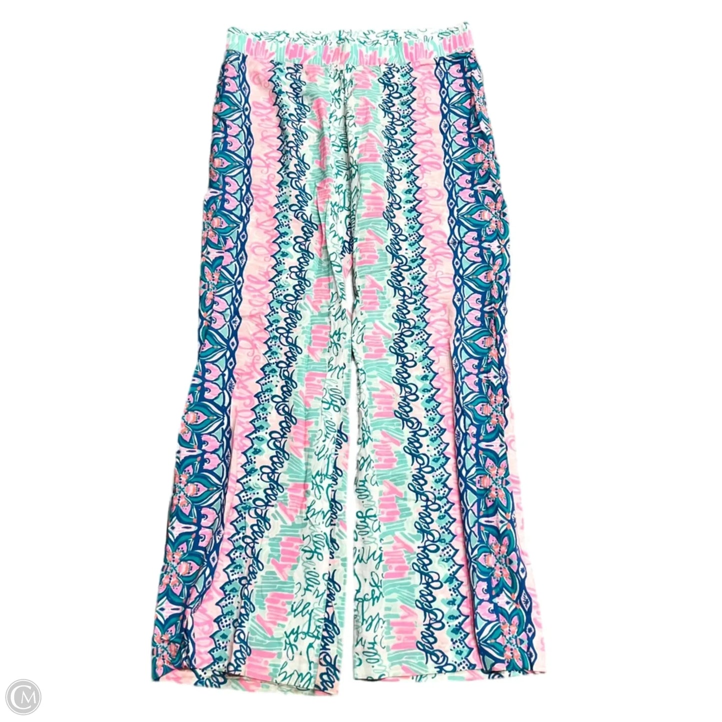 Pants Designer By Lilly Pulitzer In Blue & Pink, Size: M