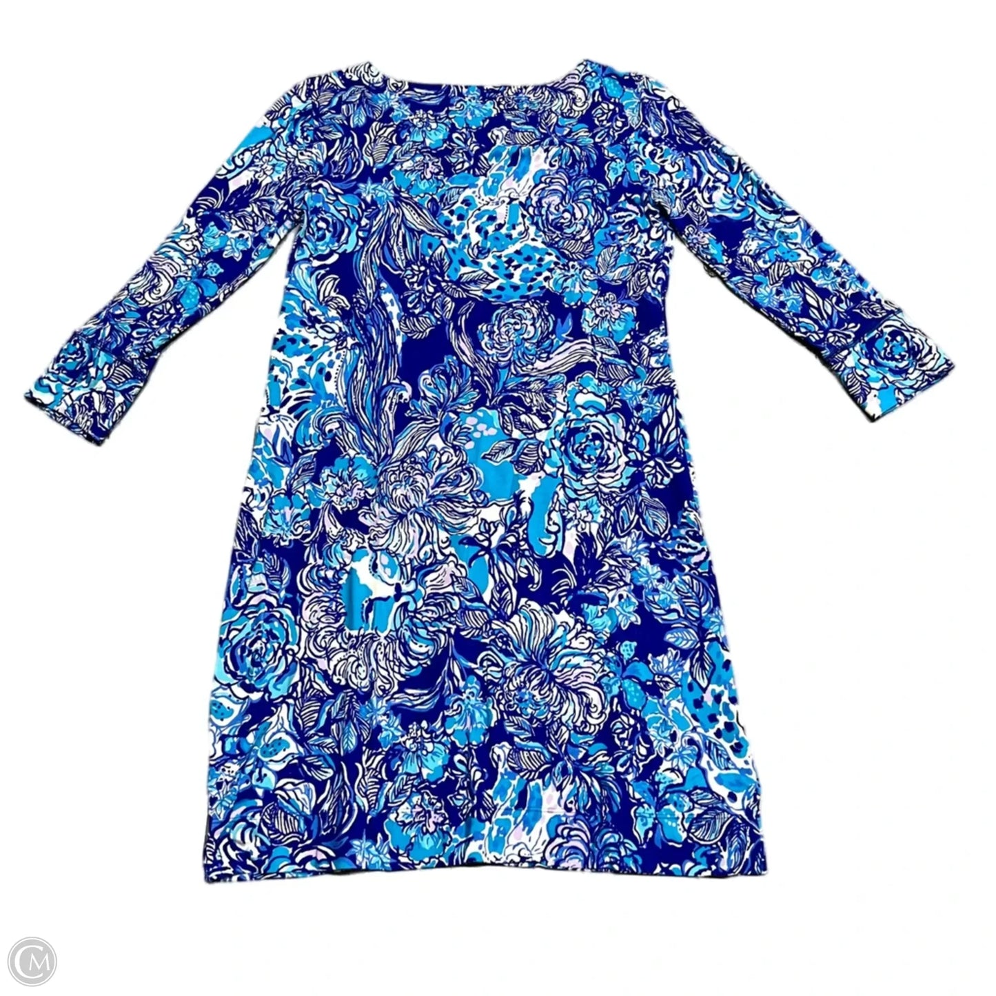 Dress Designer By Lilly Pulitzer In Blue & White, Size: S