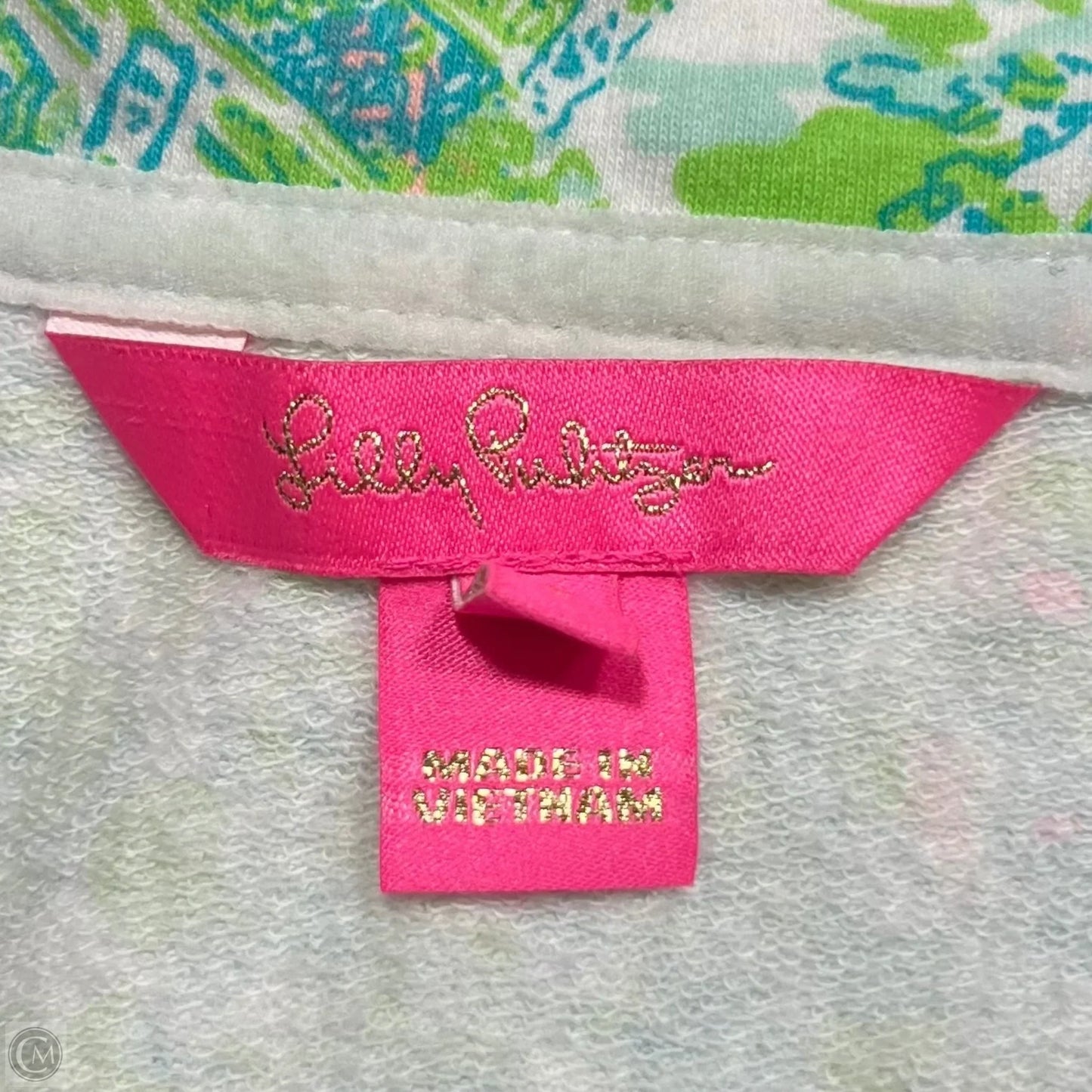 Jacket Designer By Lilly Pulitzer In Blue & Green, Size: L