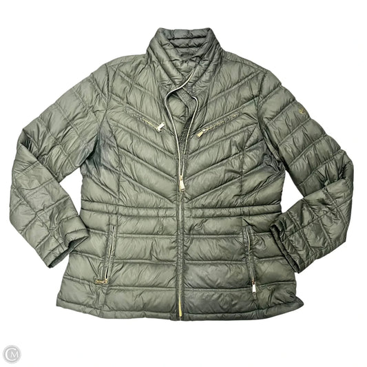 Coat Puffer & Quilted By Michael By Michael Kors In Green, Size: Xl