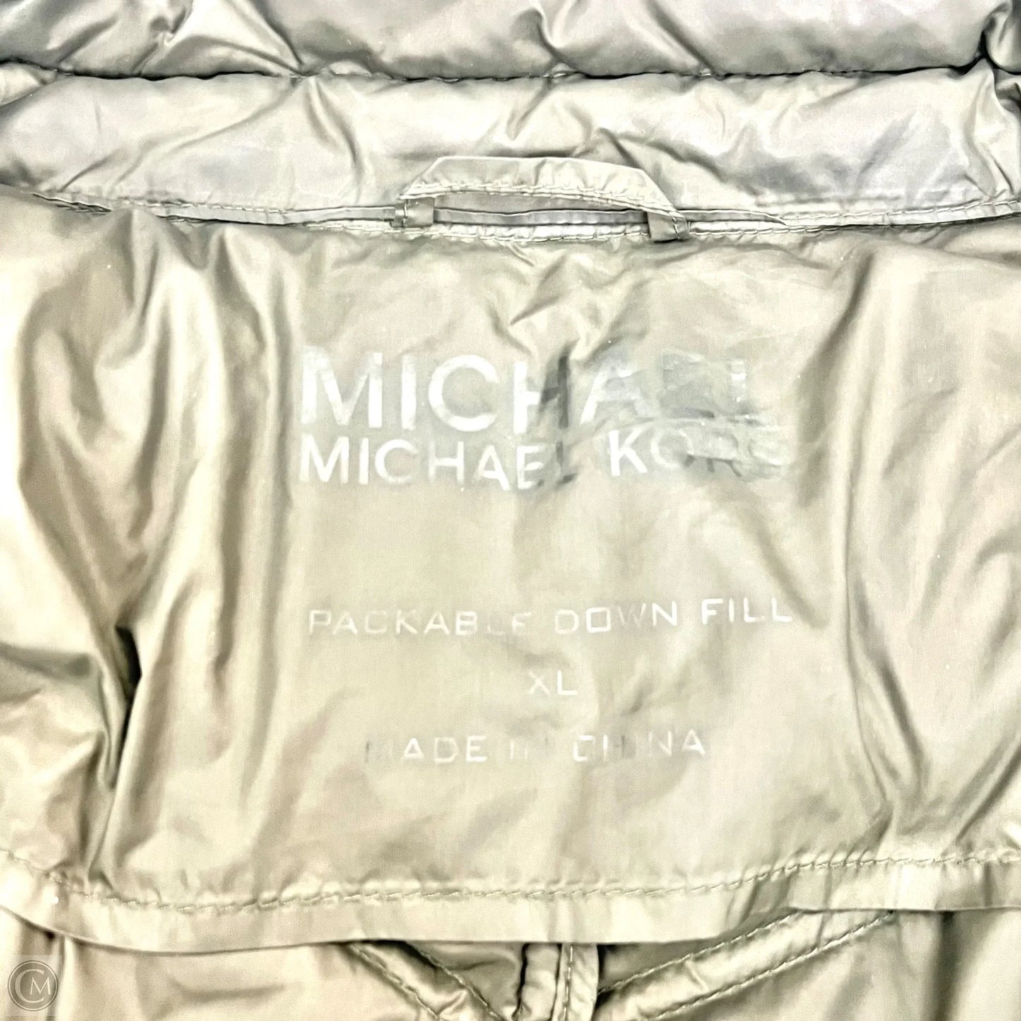 Coat Puffer & Quilted By Michael By Michael Kors In Green, Size: Xl