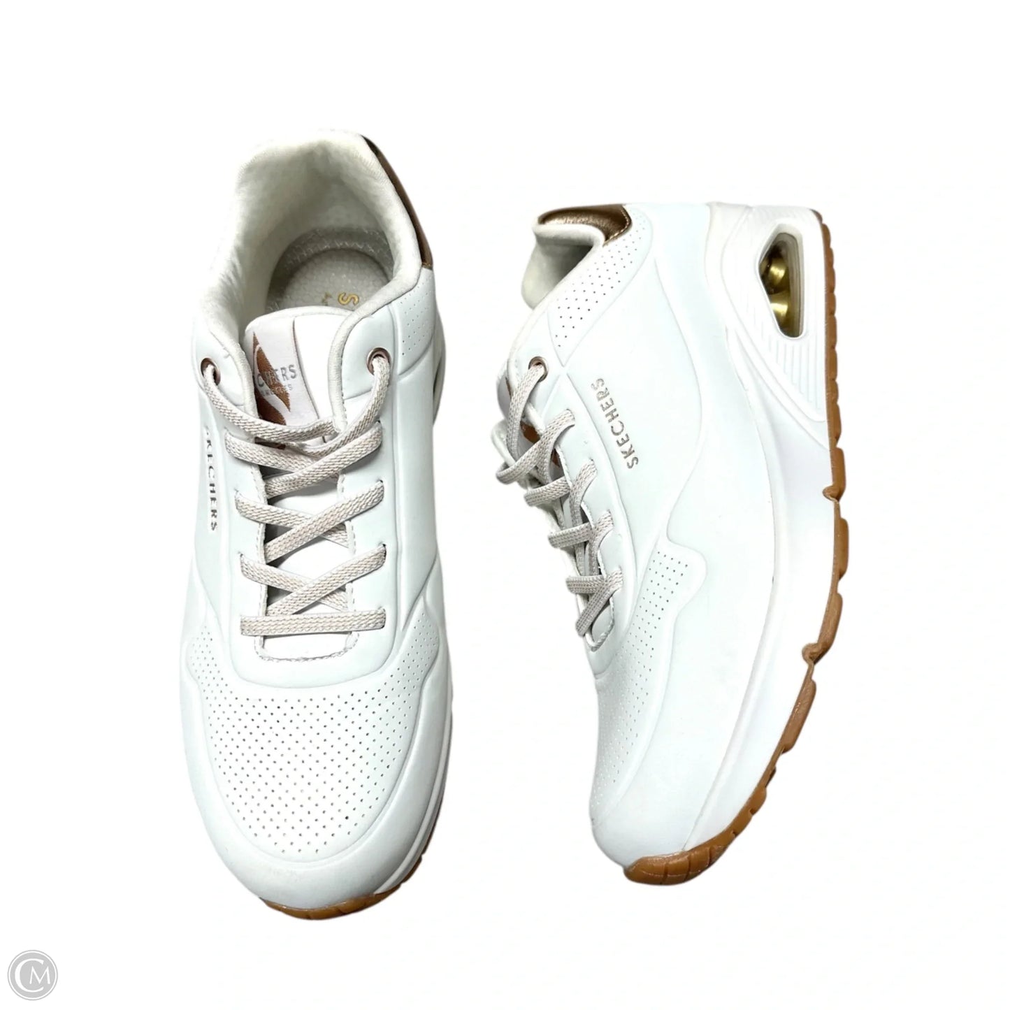 Shoes Athletic By Skechers In White, Size: 9