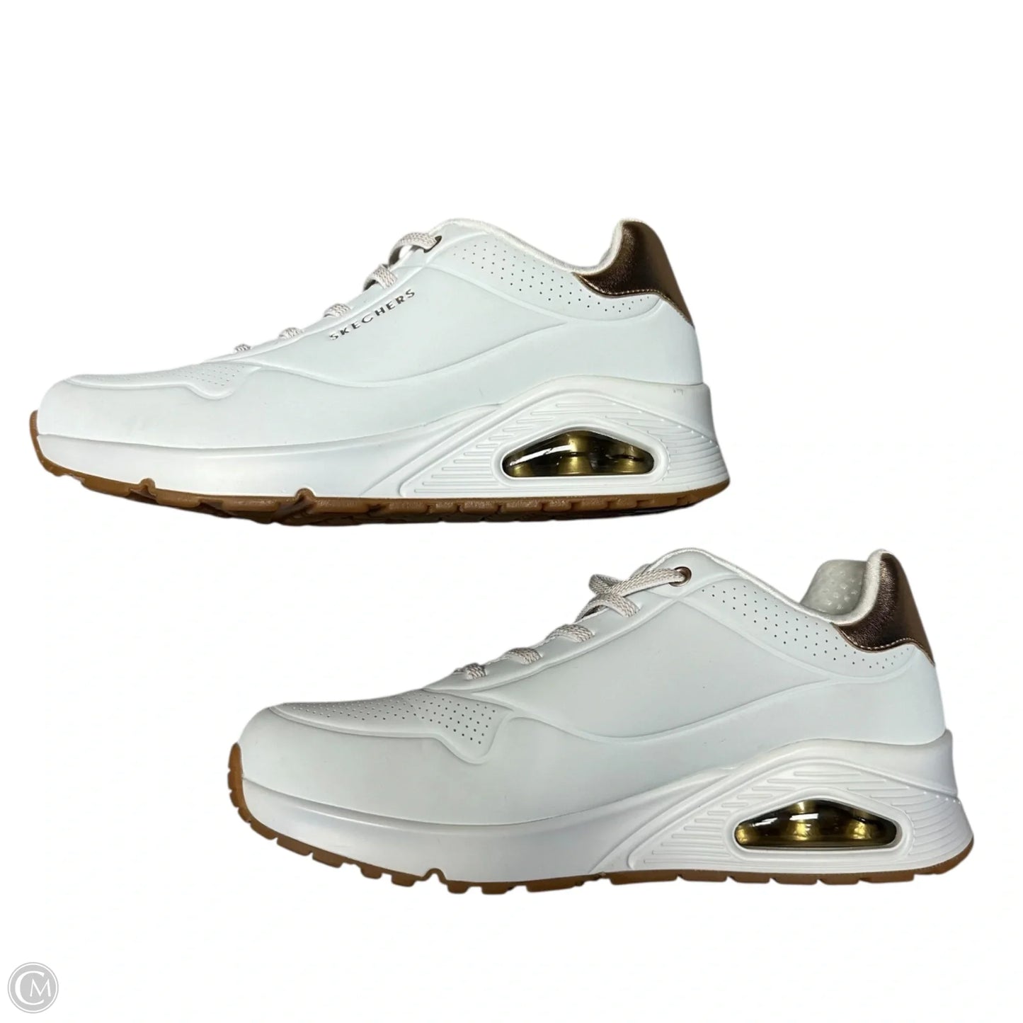 Shoes Athletic By Skechers In White, Size: 9