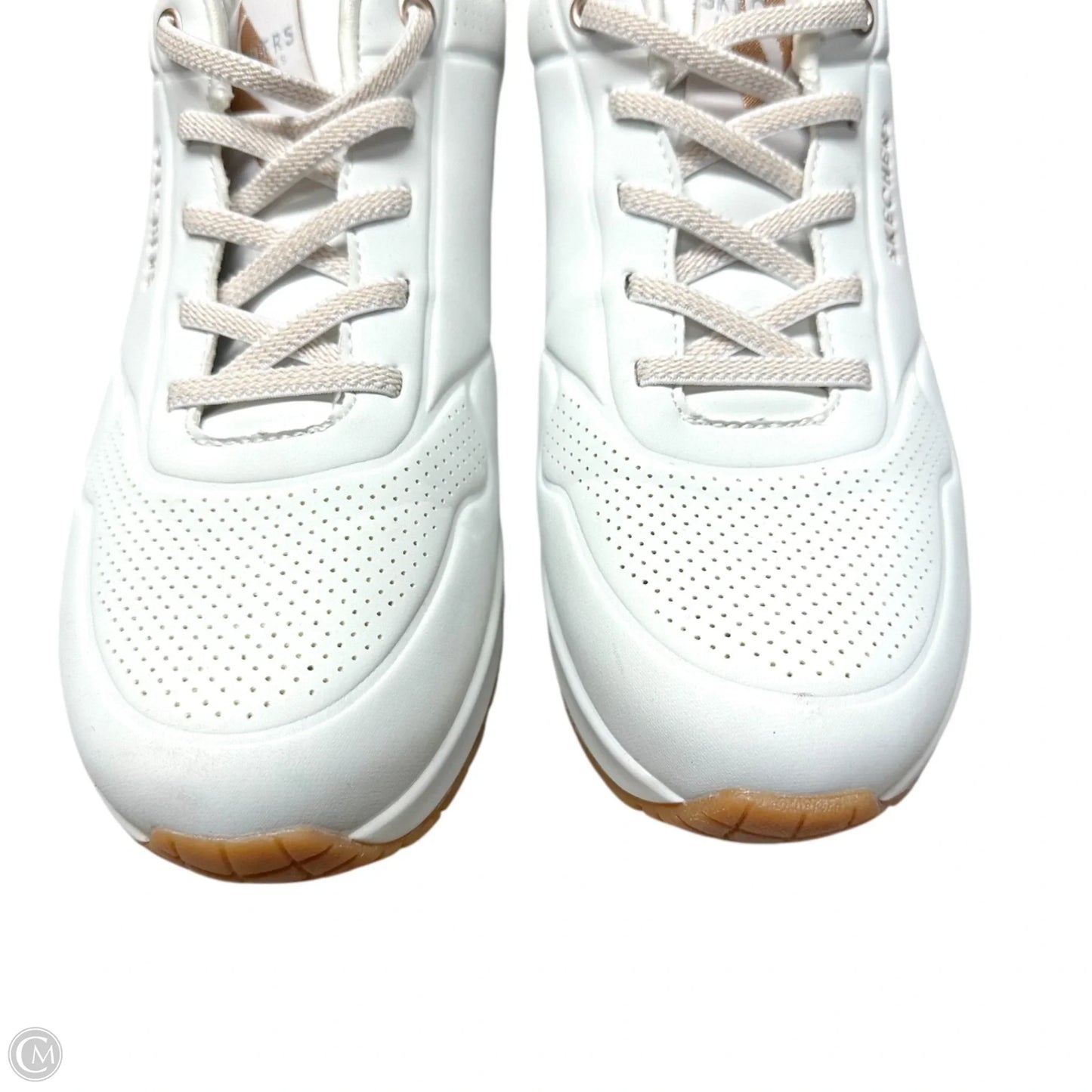 Shoes Athletic By Skechers In White, Size: 9