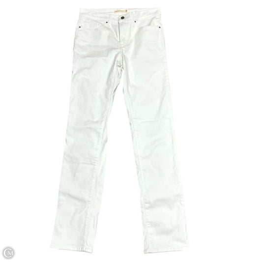 Jeans Straight By Levis In White Denim, Size: 10