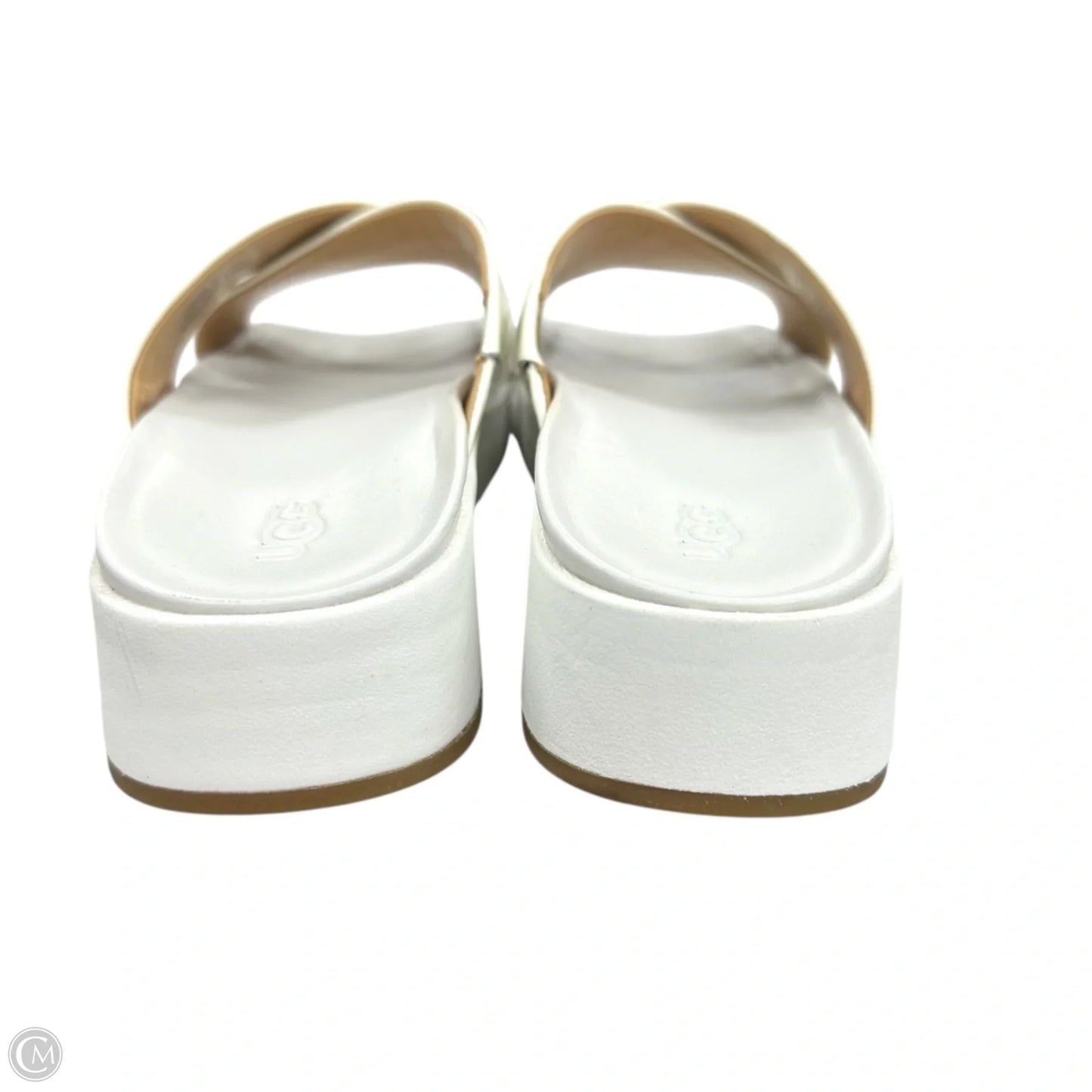 Sandals Designer By Ugg In White, Size: 5.5