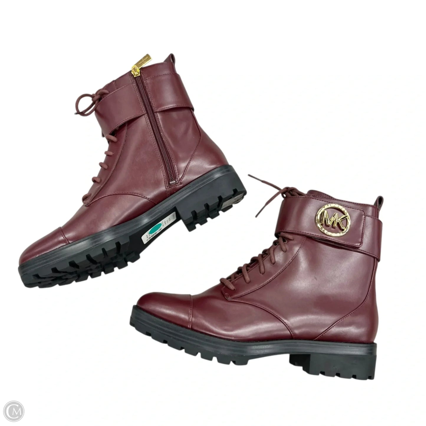 Boots Combat By Michael By Michael Kors In Maroon, Size: 9