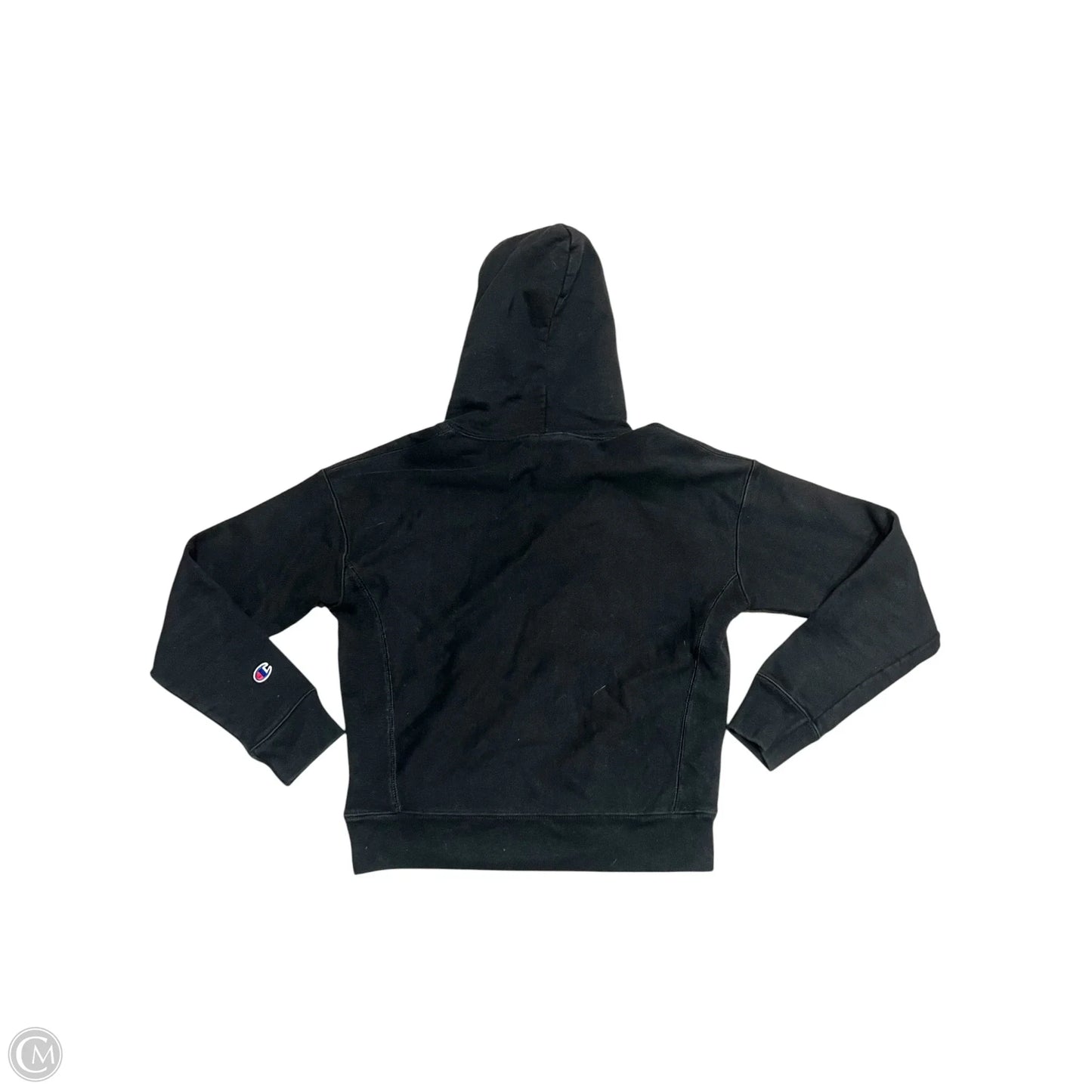Sweatshirt Hoodie By Champion In Black, Size: S