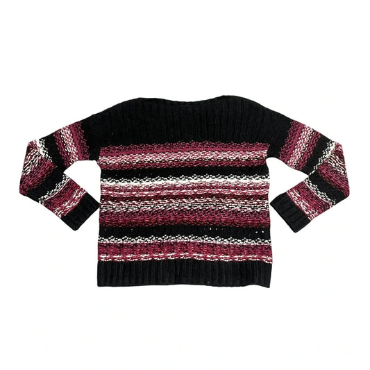 Sweater By Lucky Brand In Black & Pink, Size: S