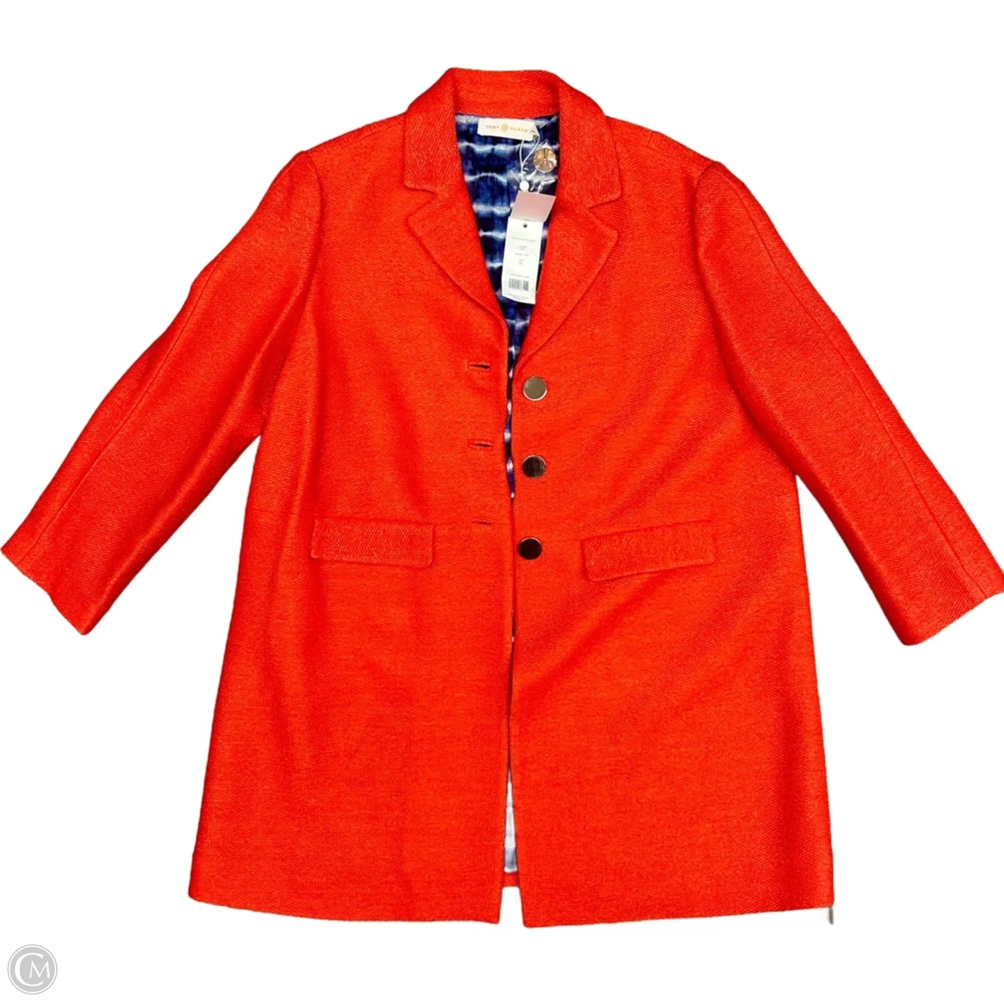 Coat Designer By Tory Burch In Orange, Size: Xl