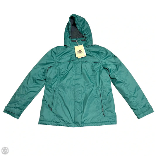 Coat Puffer & Quilted By Zero Xposure In Green, Size: L