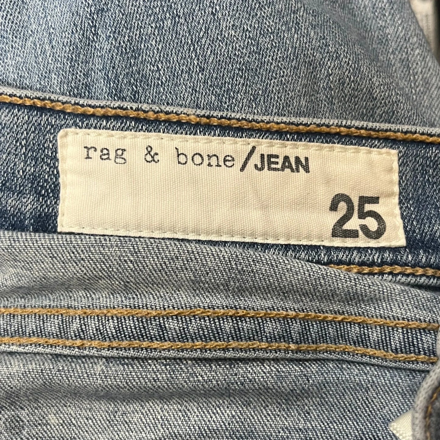 Jeans Skinny By Rag And Bone In Blue Denim, Size: 2