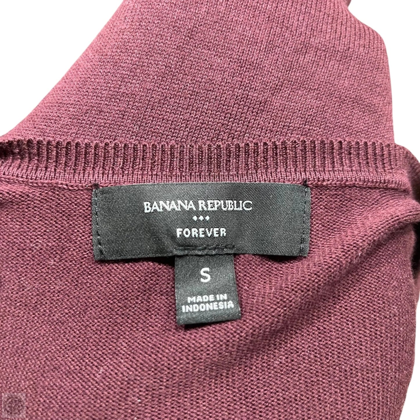 Sweater By Banana Republic In Maroon, Size: S
