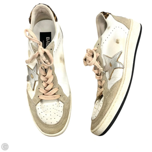 Shoes Luxury Designer By Golden Goose In White, Size: 8.5