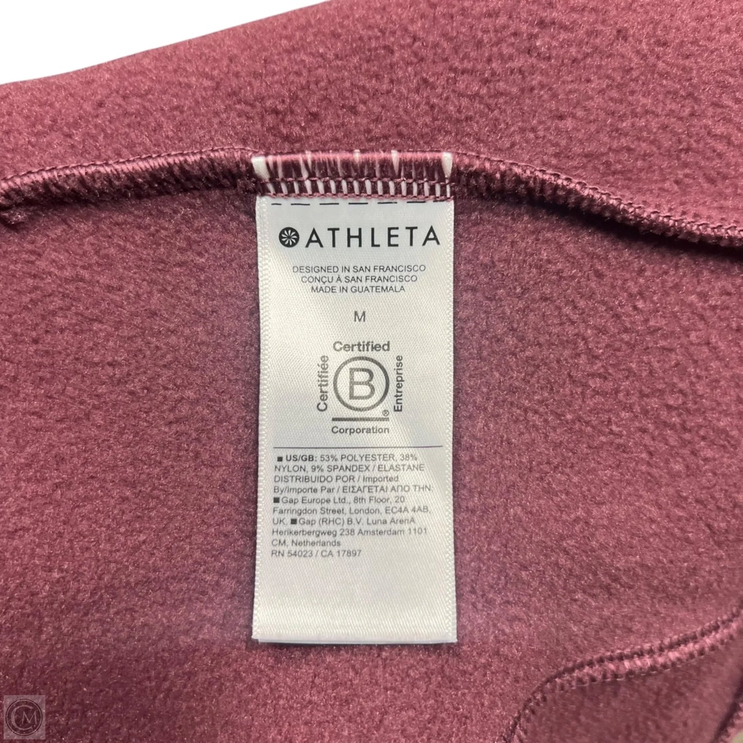 Sweatshirt Hoodie By Athleta In Purple, Size: M