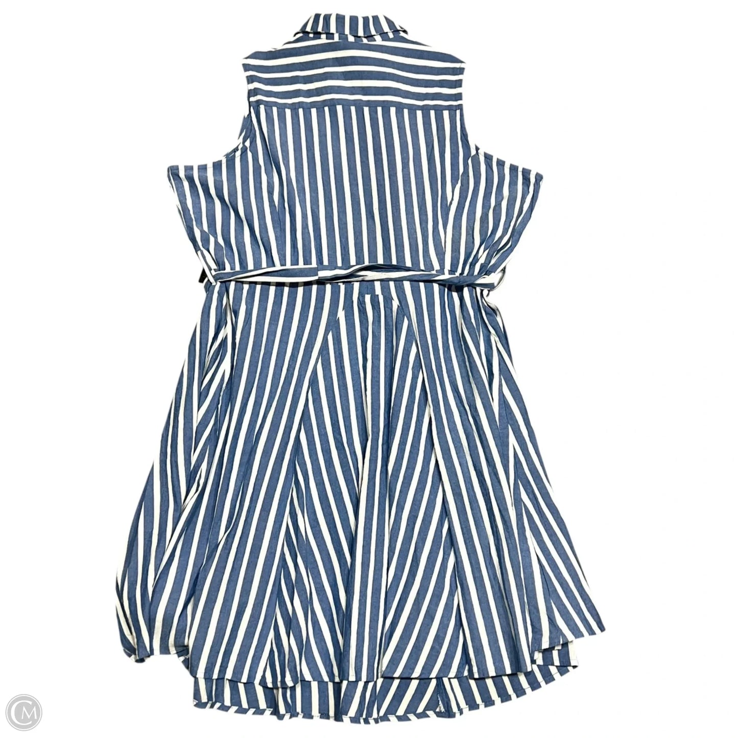 Dress Casual Maxi By Ashley Stewart In Blue & White, Size: 4x